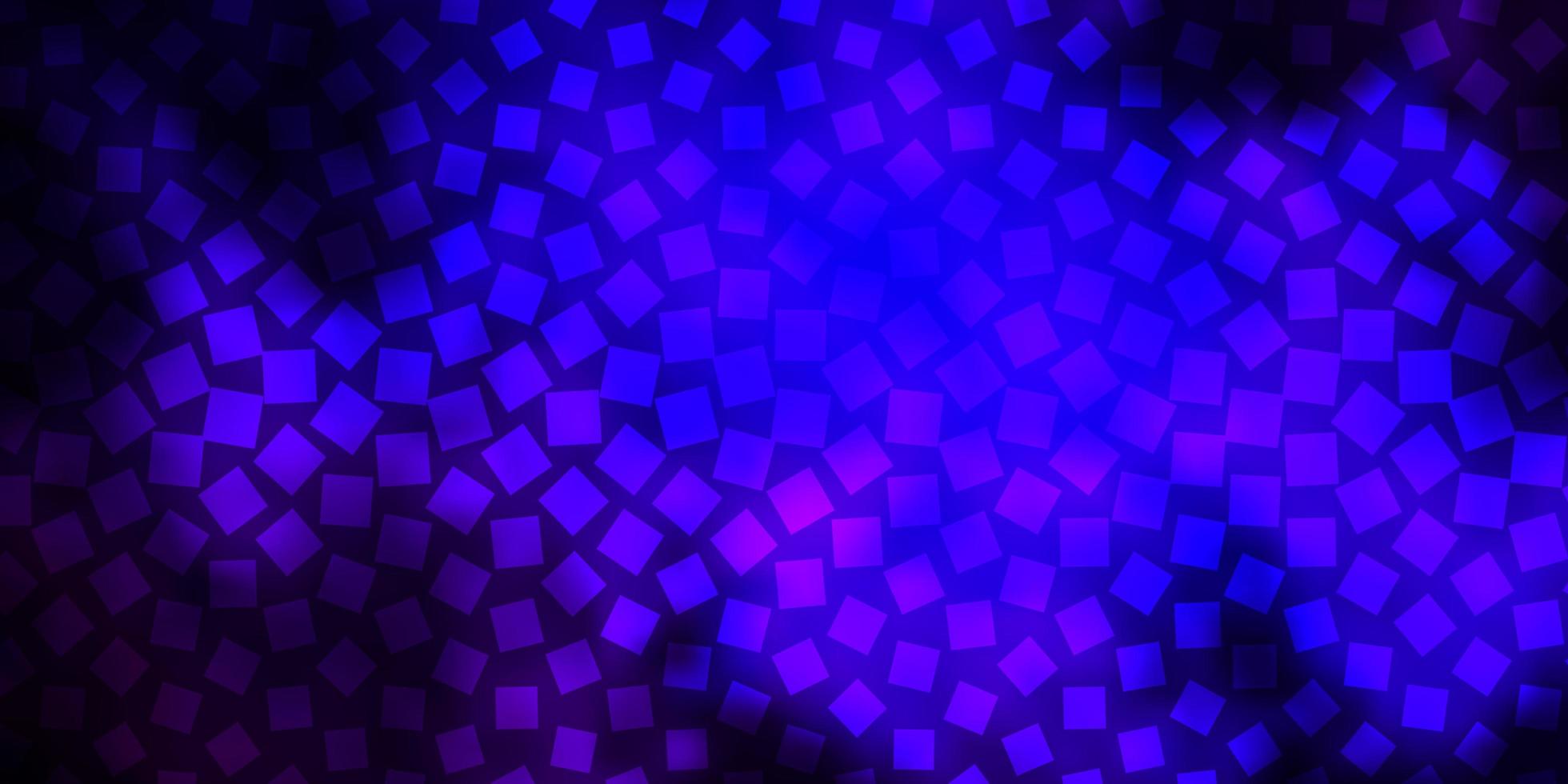 dunkelrosa, blauer Vektorhintergrund mit Rechtecken. vektor