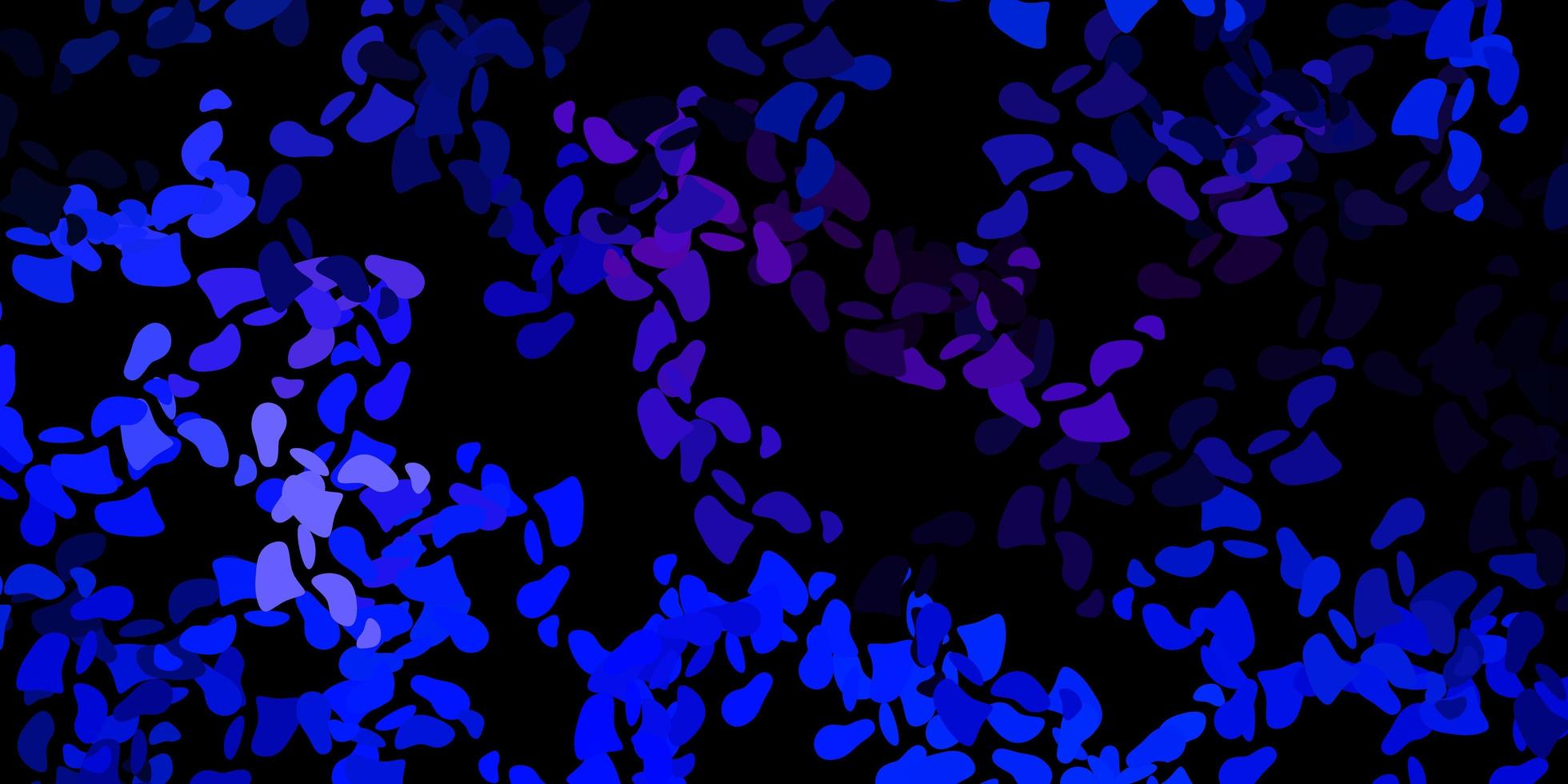 mörkrosa, blå vektormall med abstrakta former. vektor