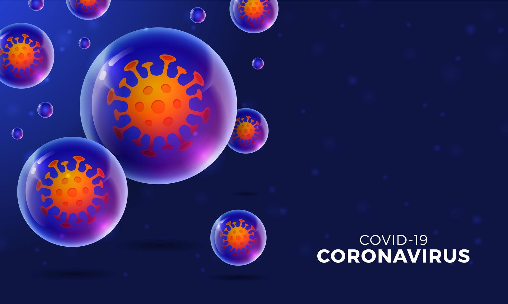 futuristische Coronavirus- oder Covid-19-Webbanner-Vorlage vektor