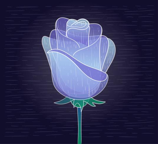 Vektor-Hand gezeichnete Blumen-Illustration vektor