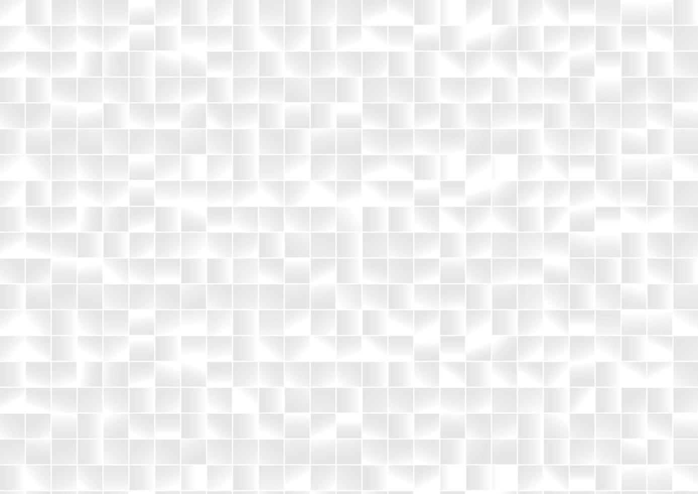 Hintergrund und Textur des abstrakten Musters weißer und grauer quadratischer Gitterpixel. vektor