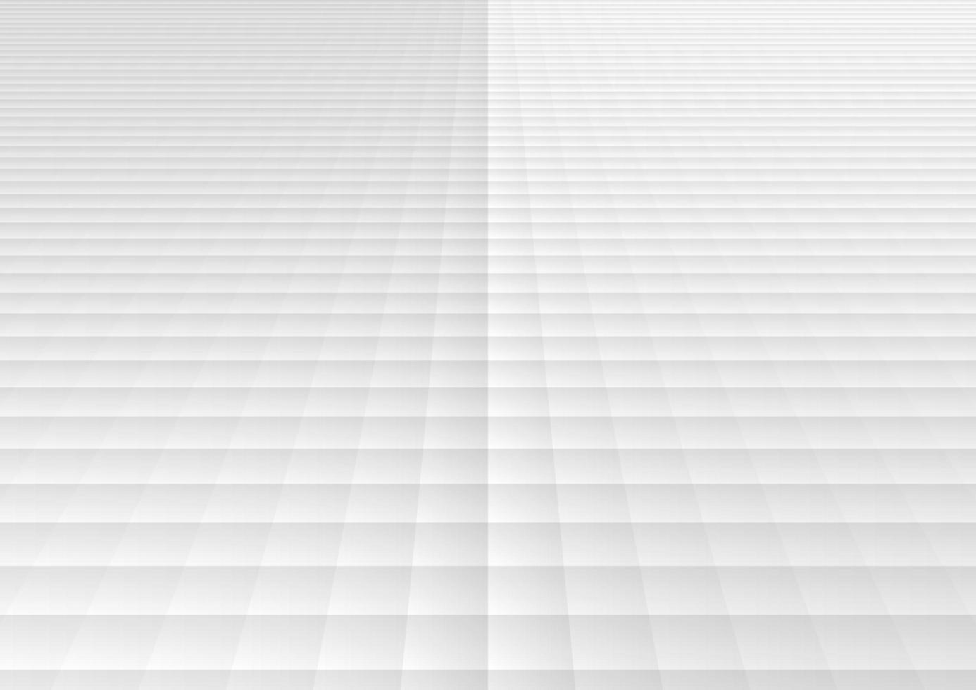 abstrakte weiße und graue geometrische quadratische Gittermusterperspektive Hintergrund und Textur vektor