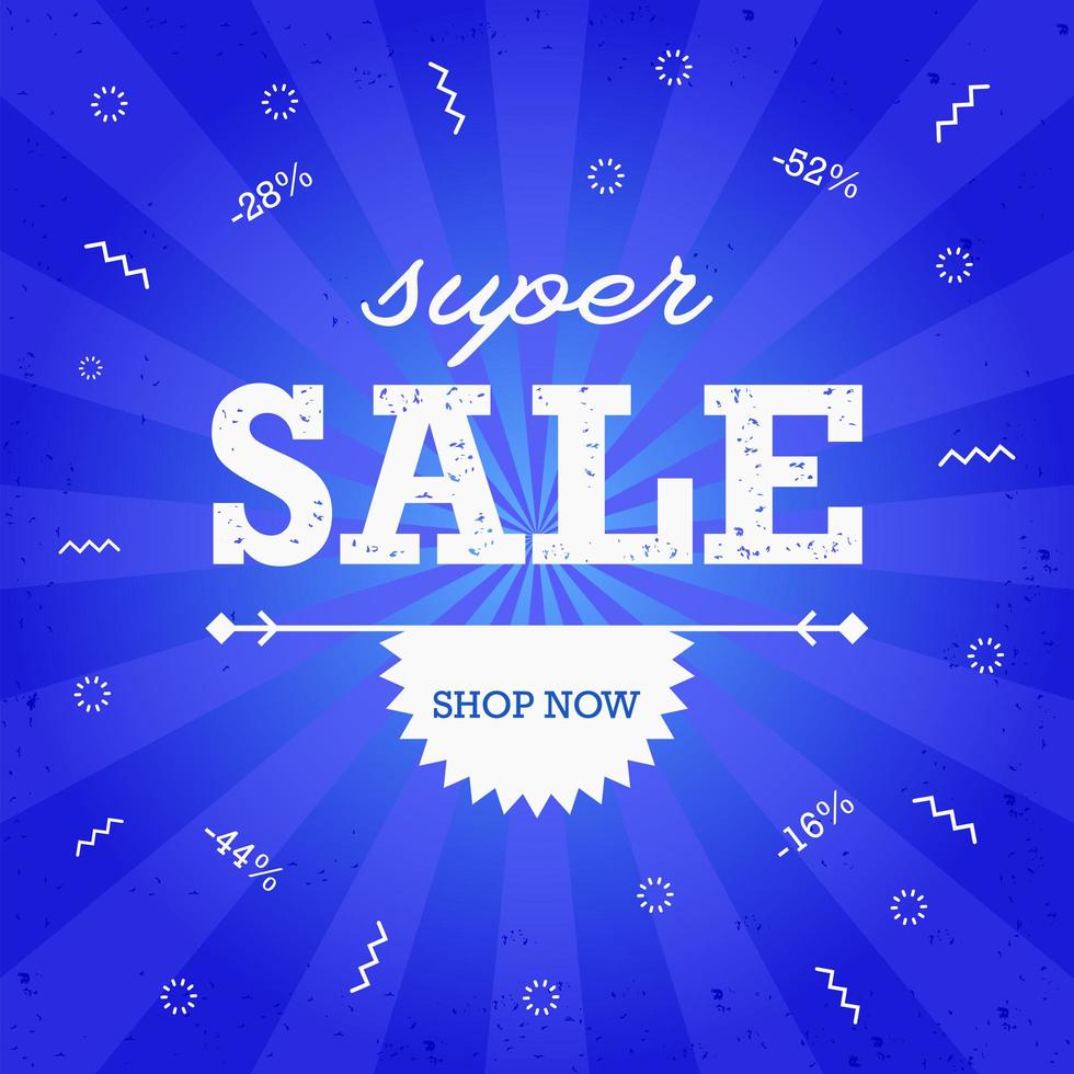 Super Sale Banner Design Vorlage vektor