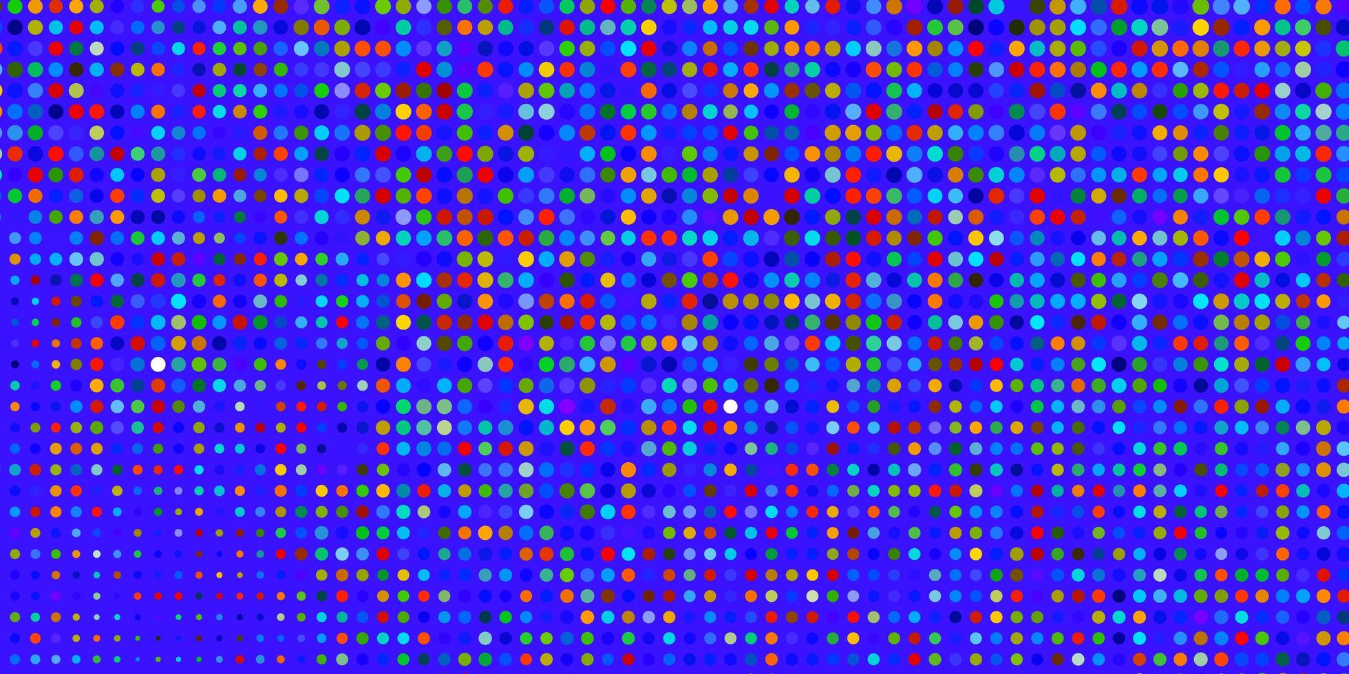 heller mehrfarbiger Vektorhintergrund mit Punkten. vektor