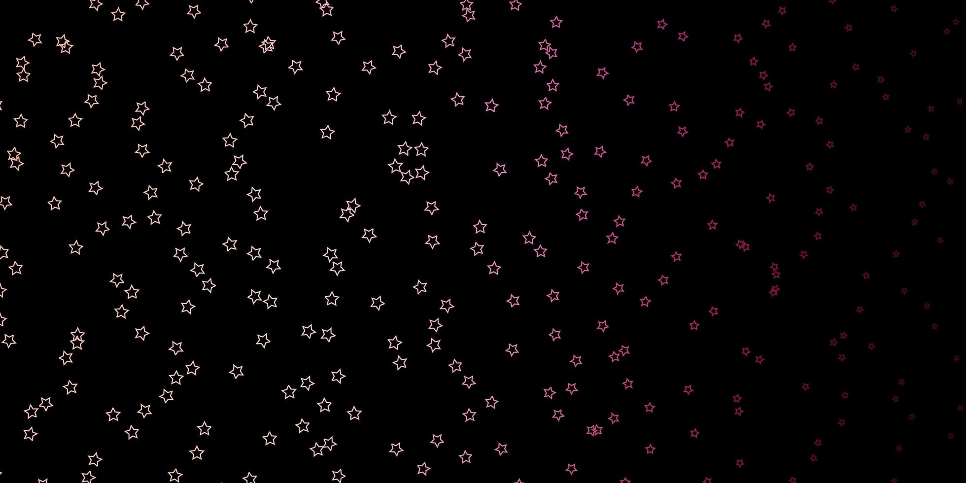 dunkelrosa Vektormuster mit abstrakten Sternen. vektor