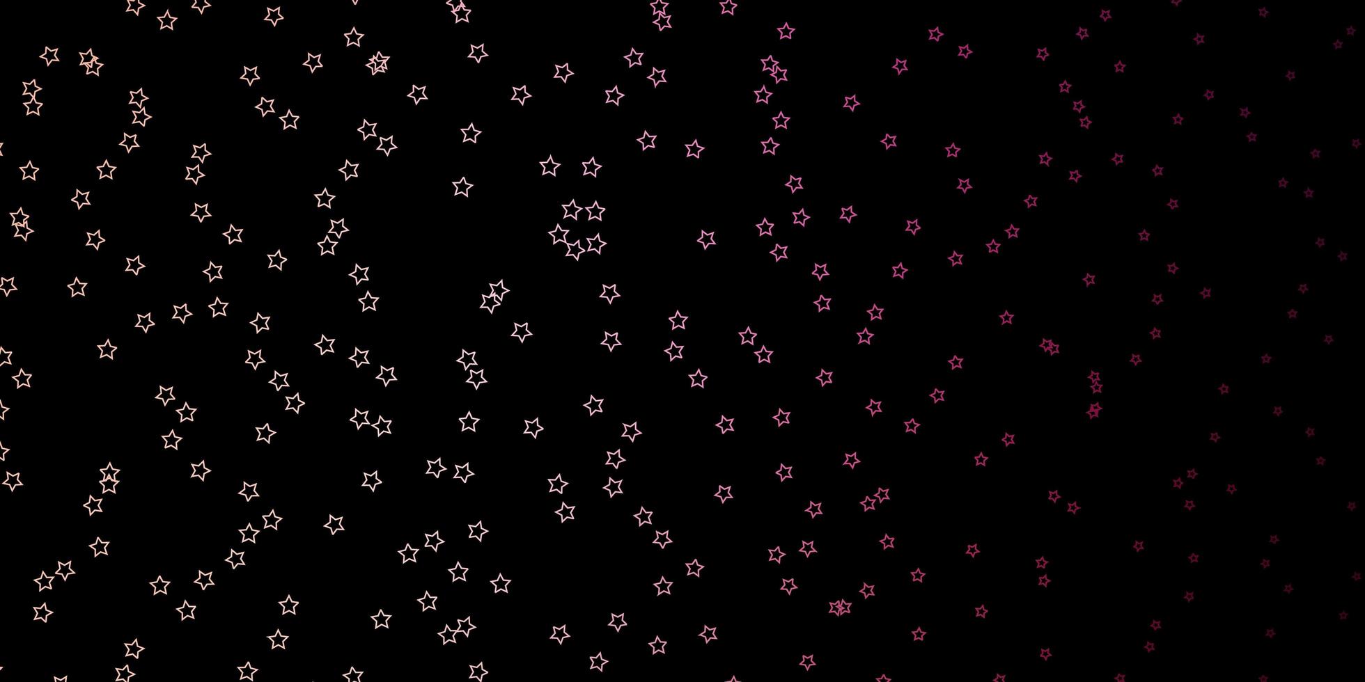 mörkrosa vektormönster med abstrakta stjärnor. vektor