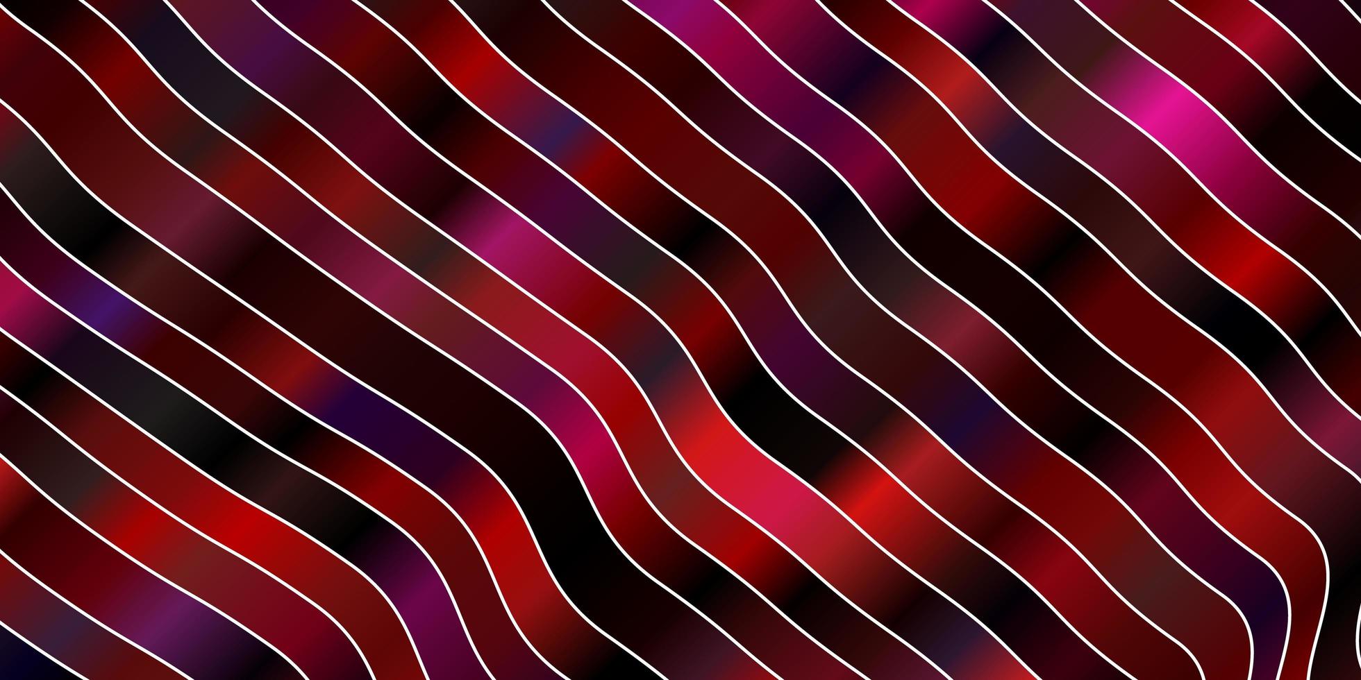 dunkelrosa, roter Vektorhintergrund mit trockenen Linien. vektor