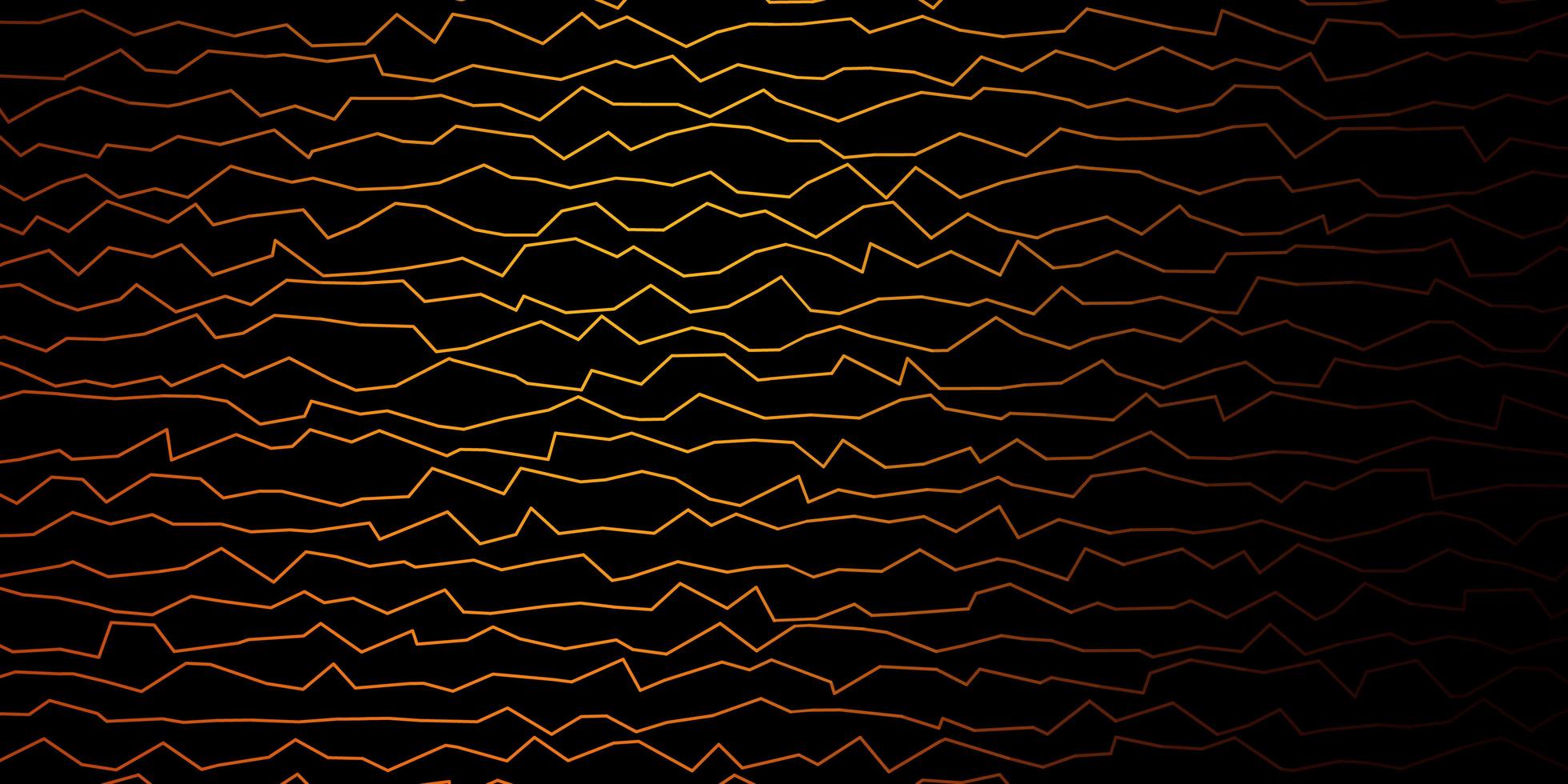 mörk orange vektor mönster med sneda linjer.