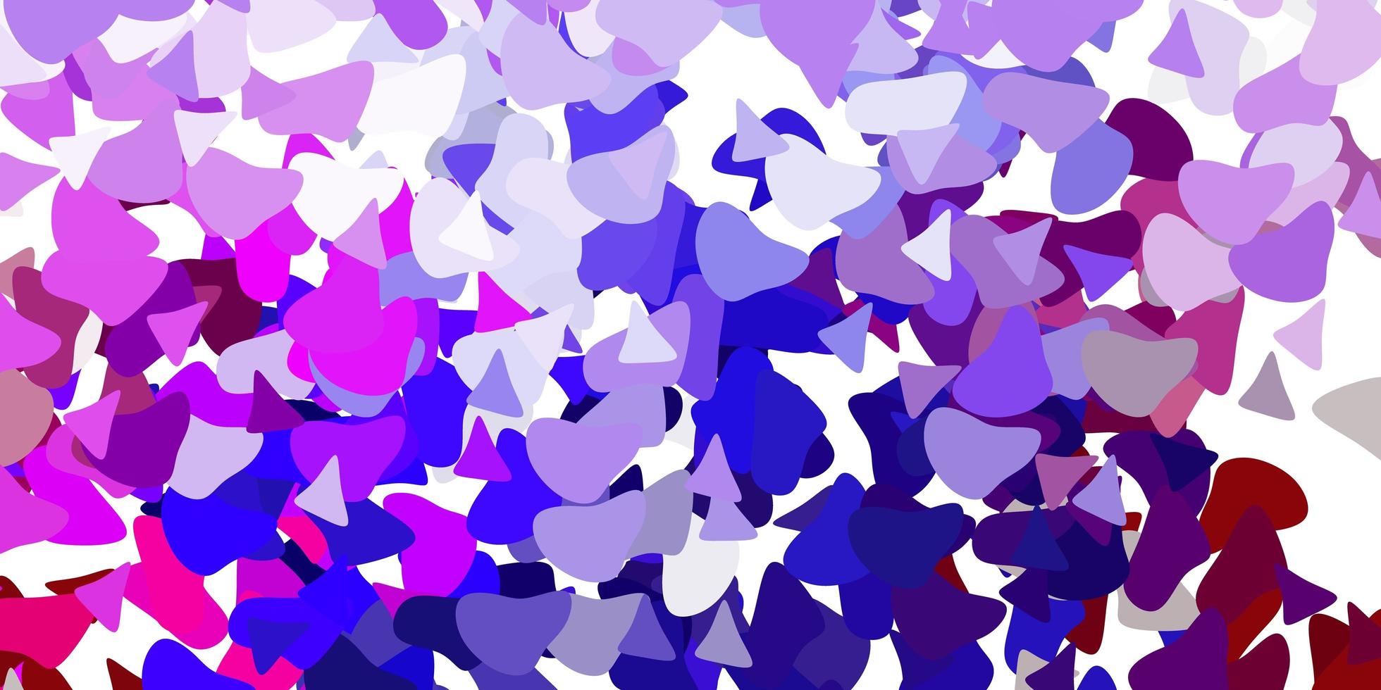hellviolette, rosa Vektorschablone mit abstrakten Formen. vektor