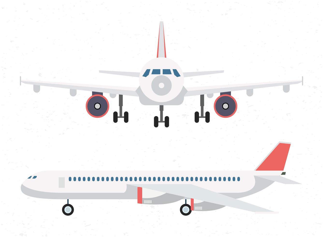 Flugzeug Transport Fluggesellschaft isoliert Symbol vektor