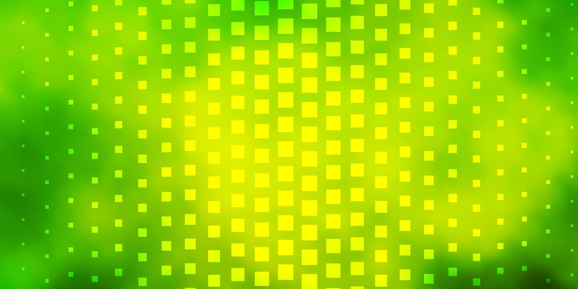ljusgrön, gul vektorbakgrund med rektanglar. vektor