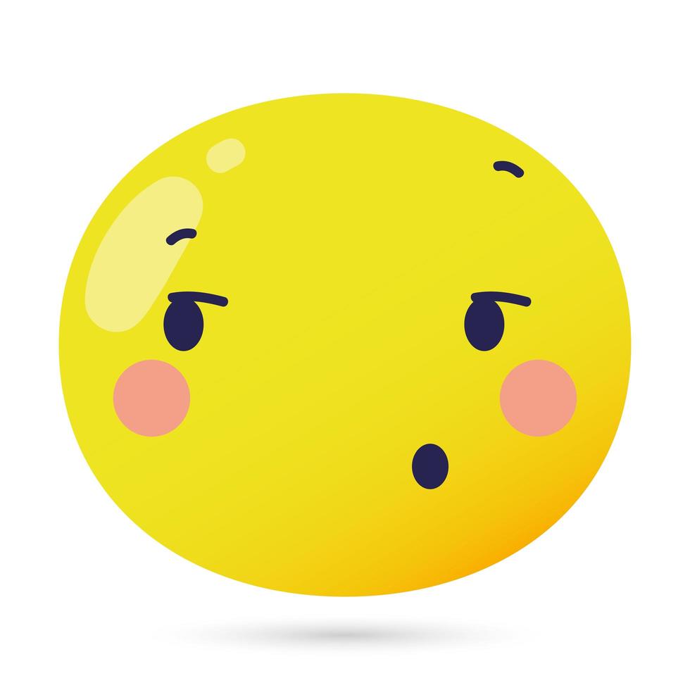 Emoji Gesicht krank lustigen Charakter vektor