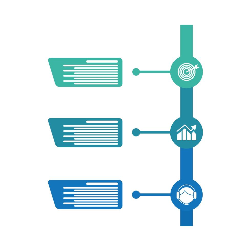 framgång infographics statistik platt stilikon vektor