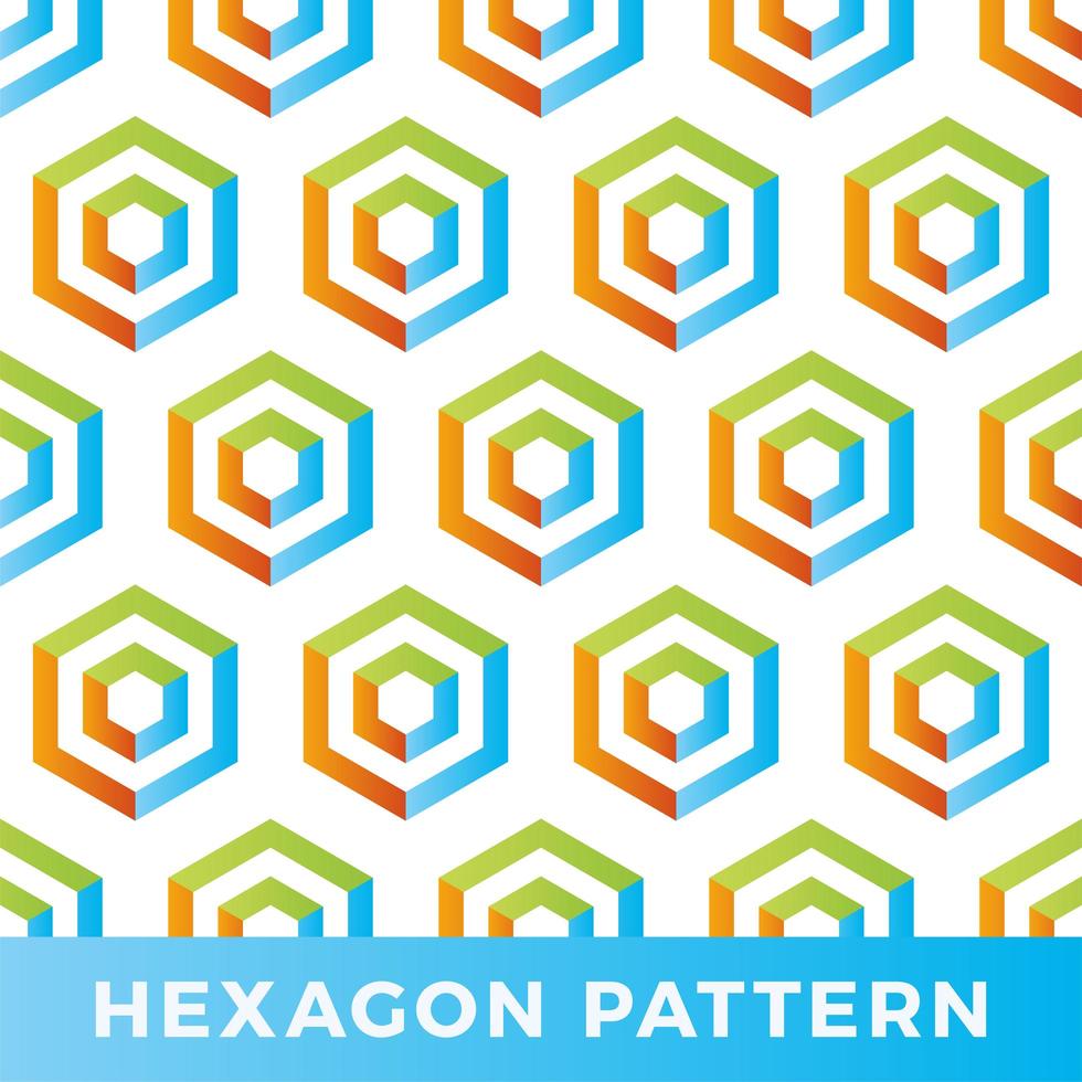 vektor hexagon pil sömlösa geometriska mönster