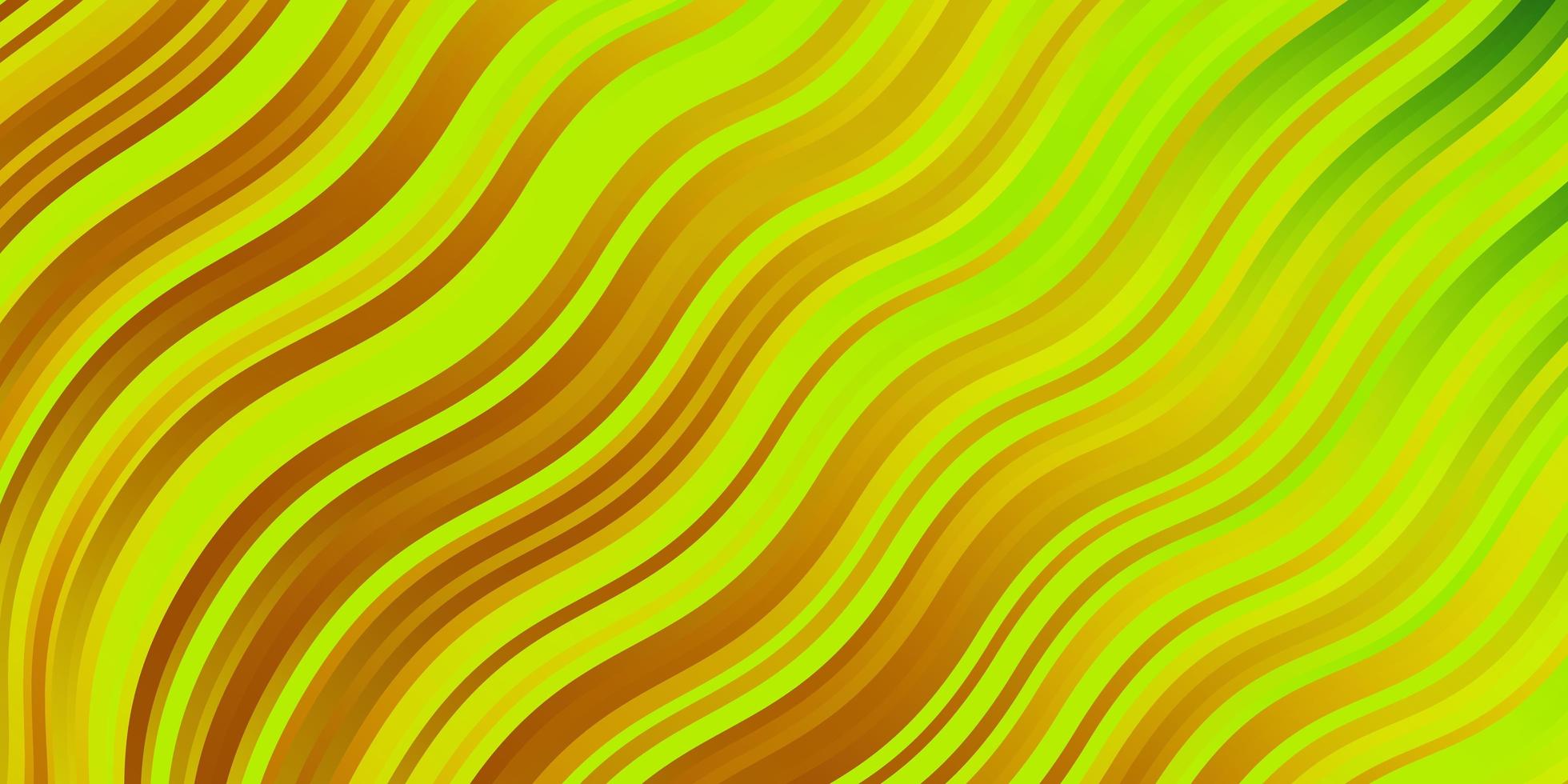 hellgrünes, gelbes Vektormuster mit schiefen Linien. vektor