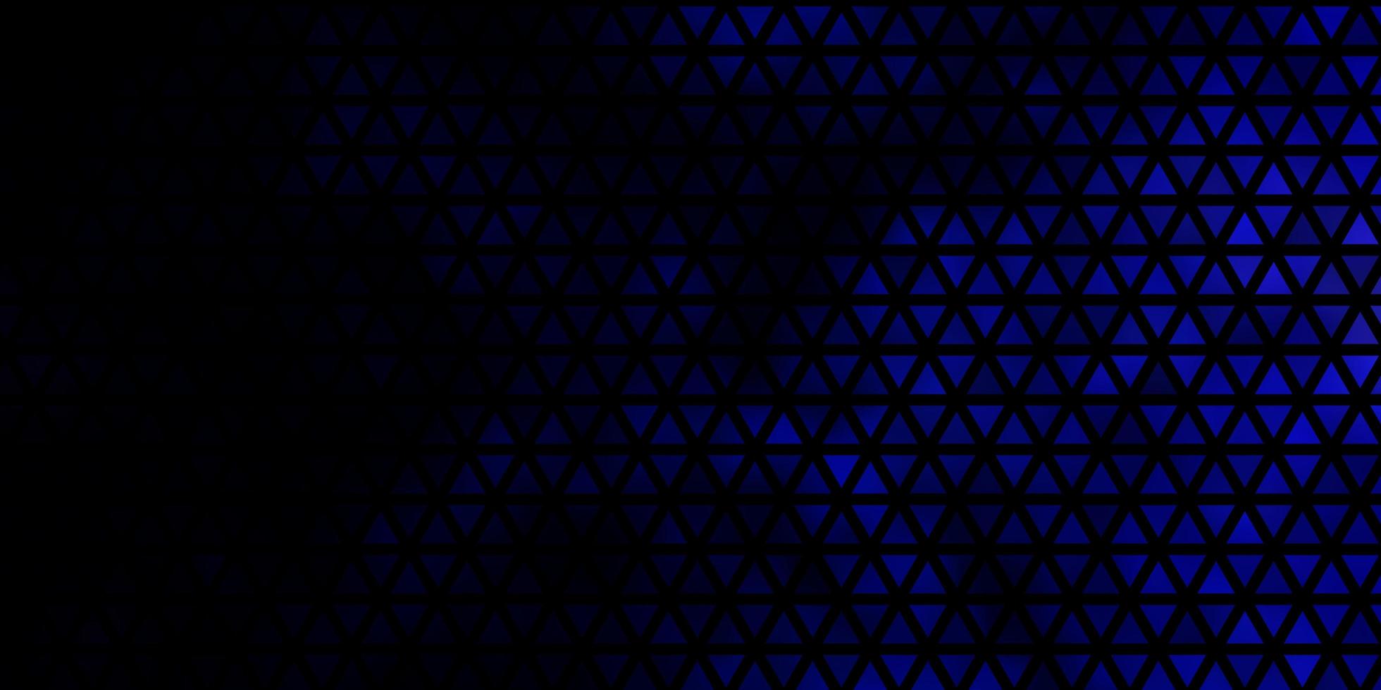 dunkelblaues Vektormuster mit polygonalem Stil. vektor