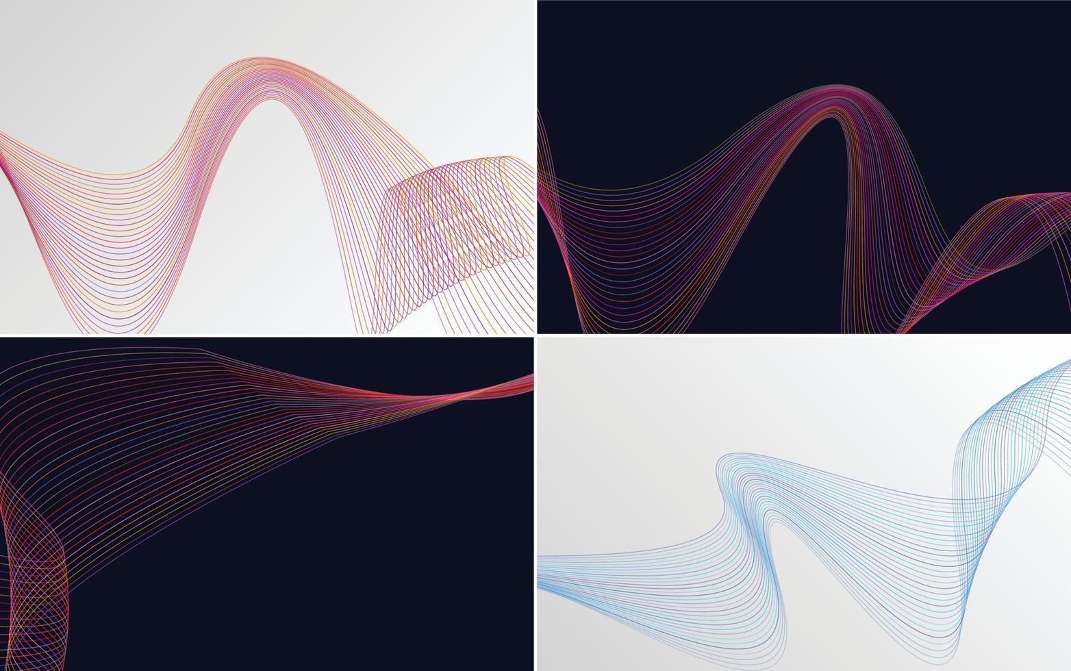 Sammlung von geometrischen Mustern mit minimalen Linien vektor