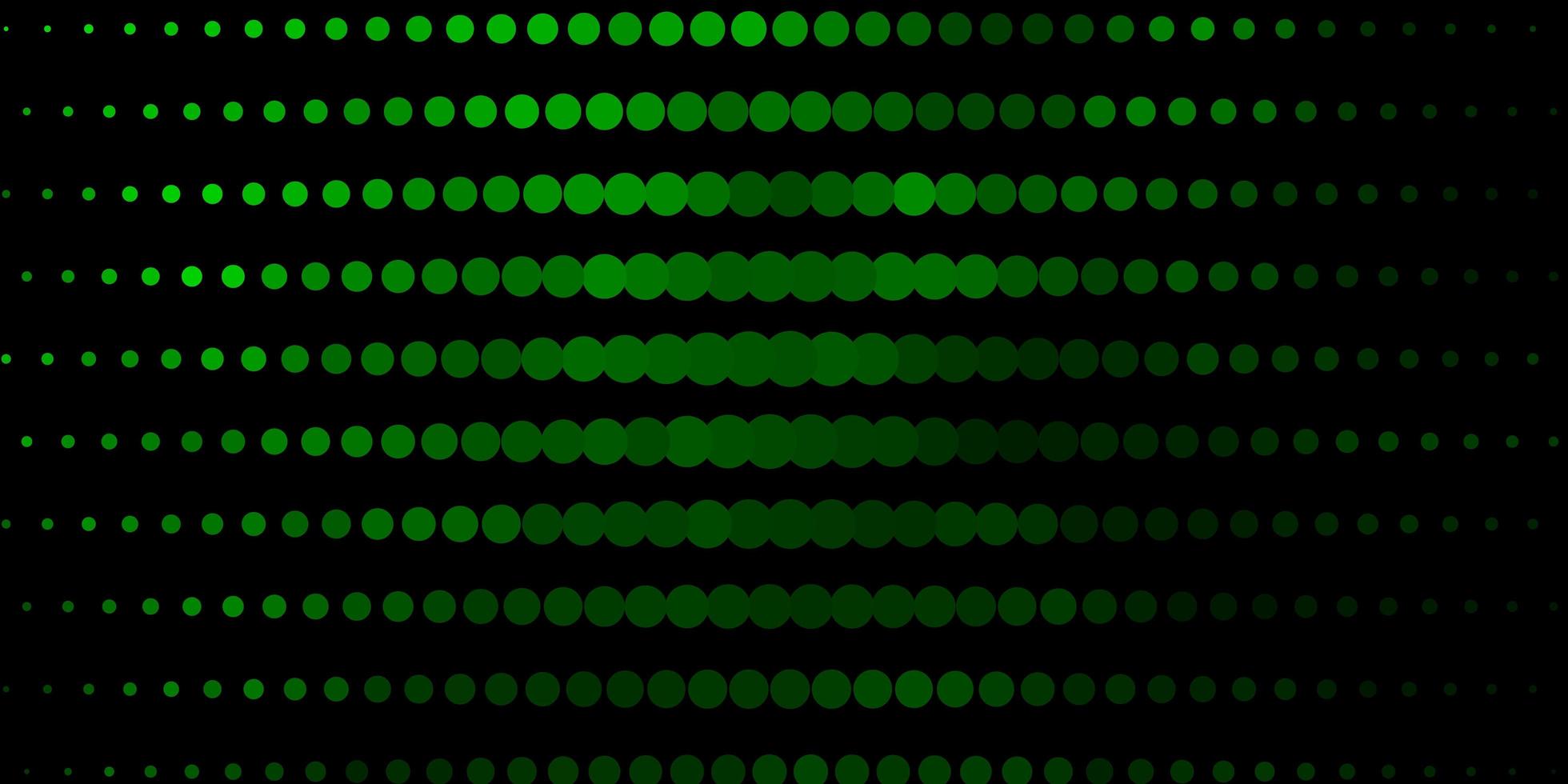 mörkgrön vektor konsistens med cirklar.