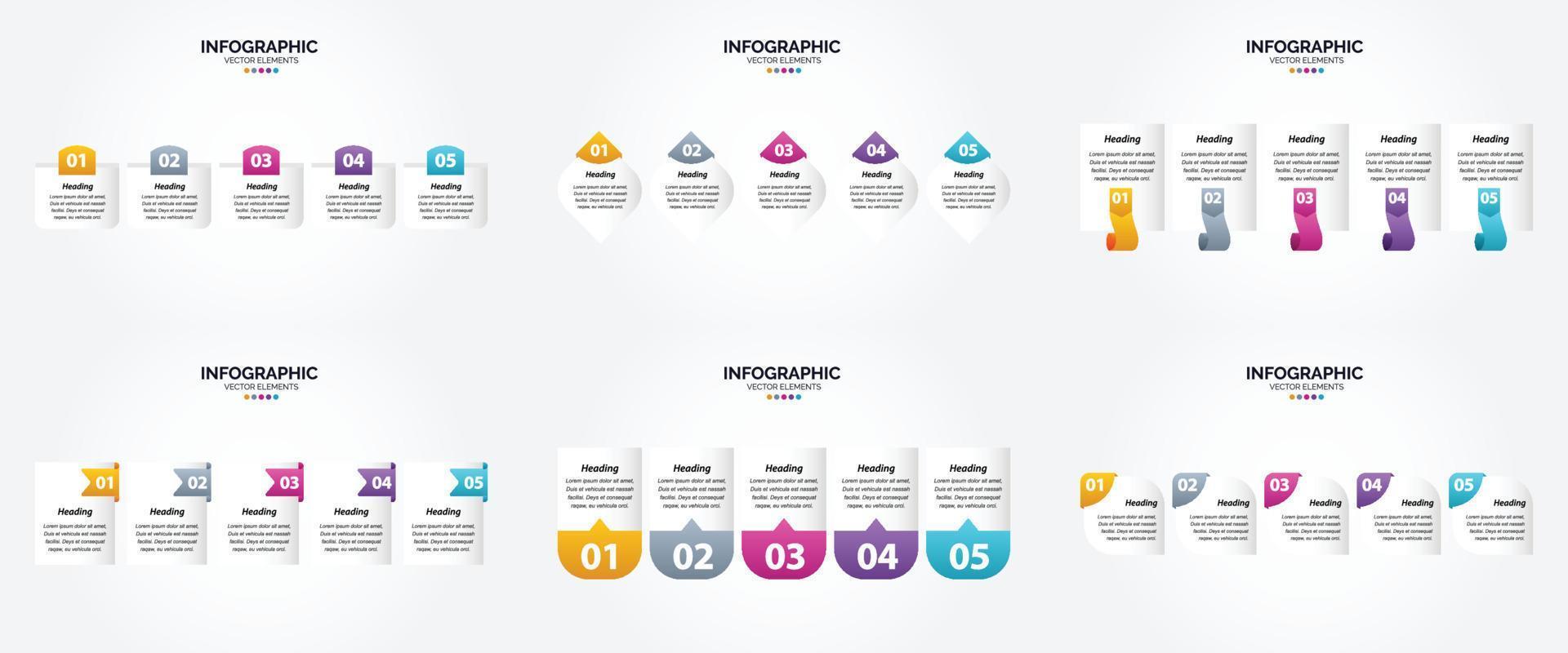 vektor illustration infographics platt design uppsättning för reklam broschyr flygblad och tidskrift