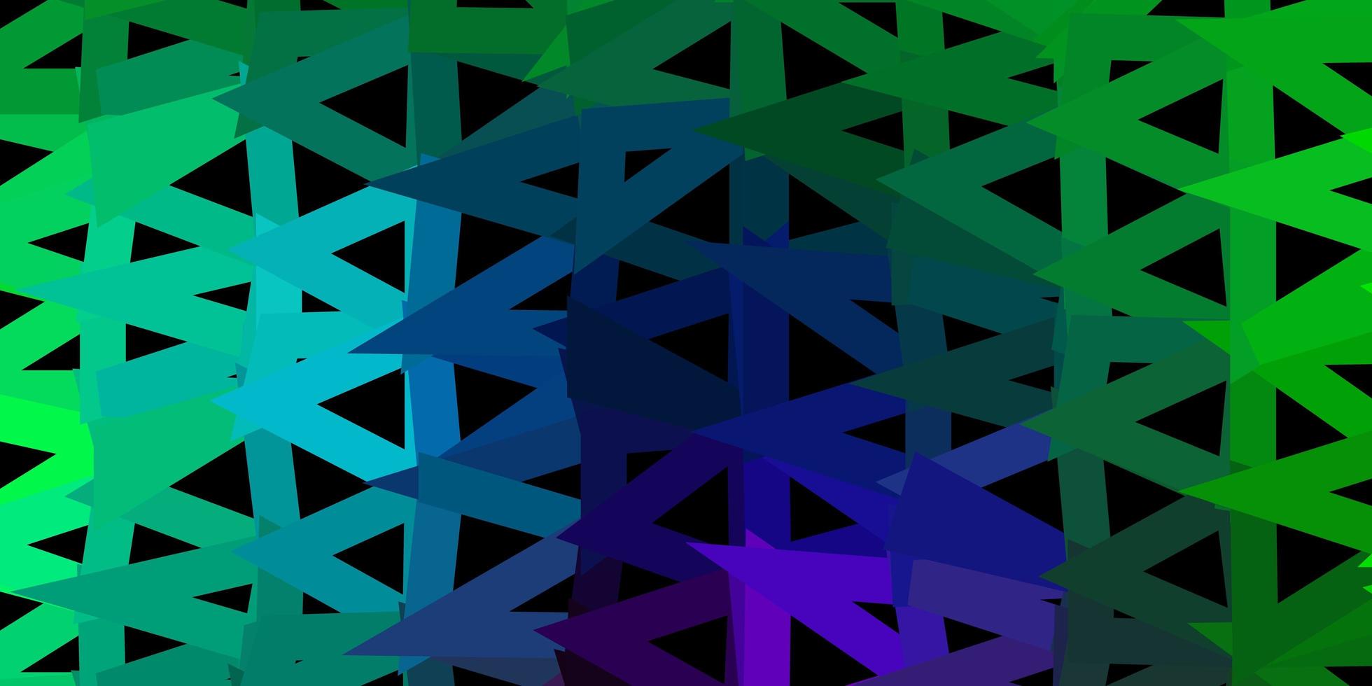 dunkler mehrfarbiger Vektor abstrakter Dreieckhintergrund.