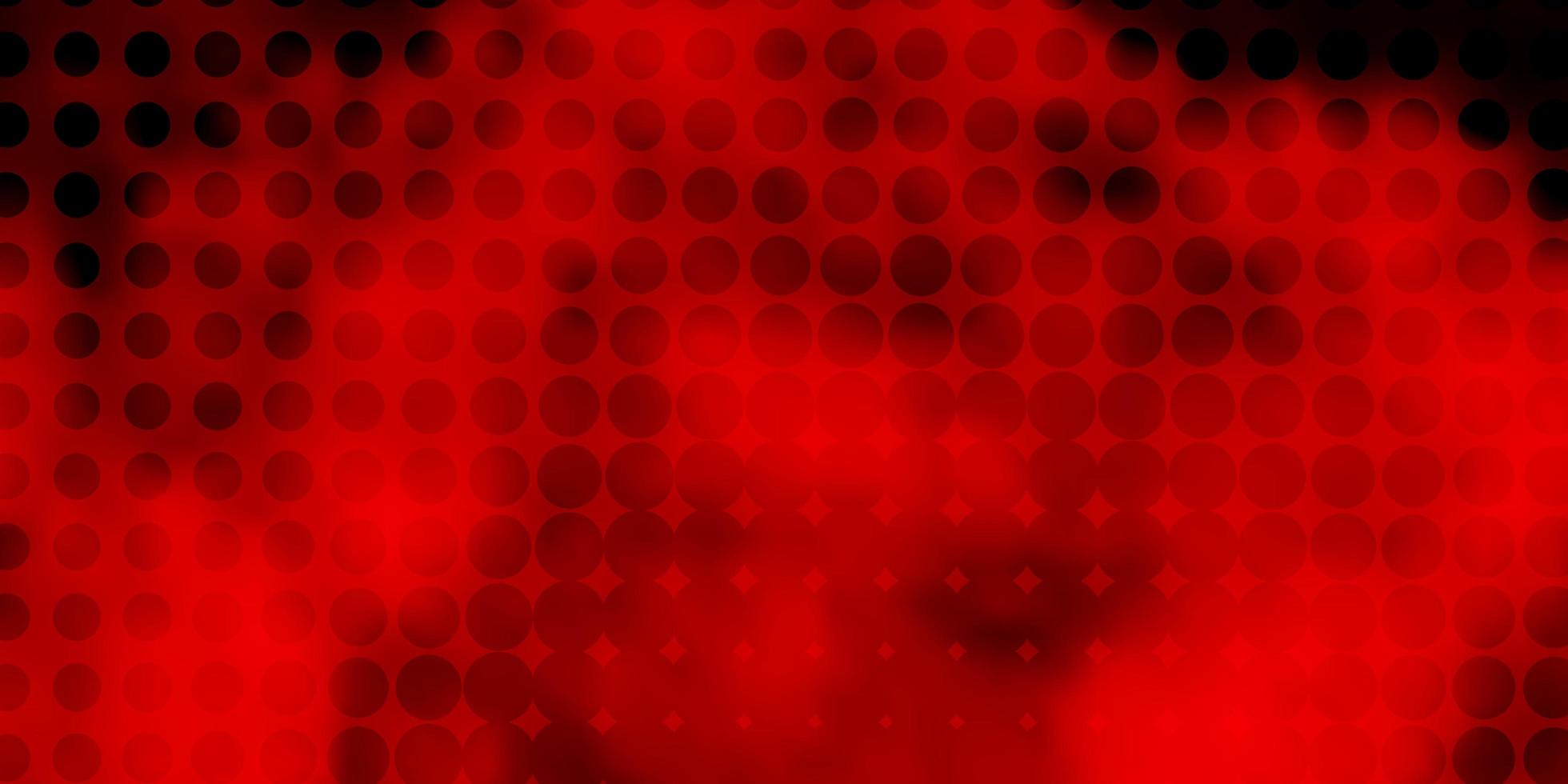mörk röd vektor bakgrund med fläckar.