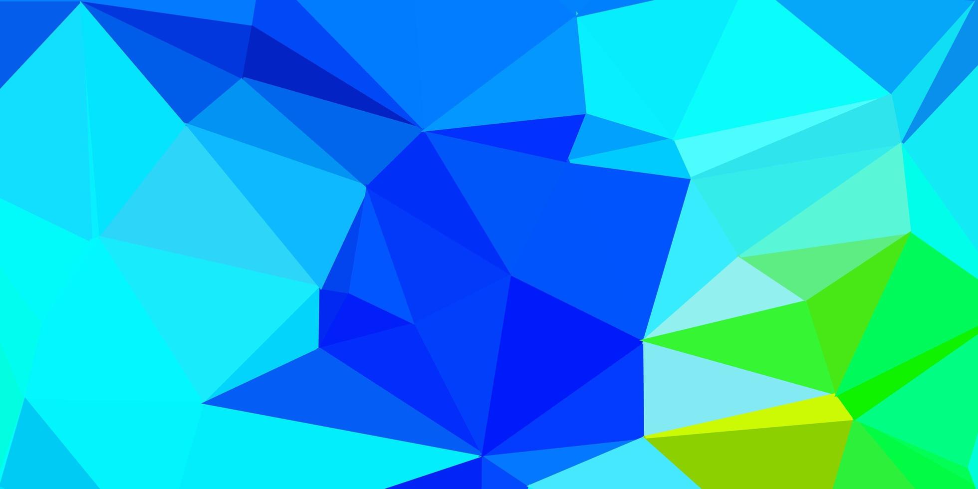 dunkelblaues, grünes Vektor-Poly-Dreieck-Layout. vektor