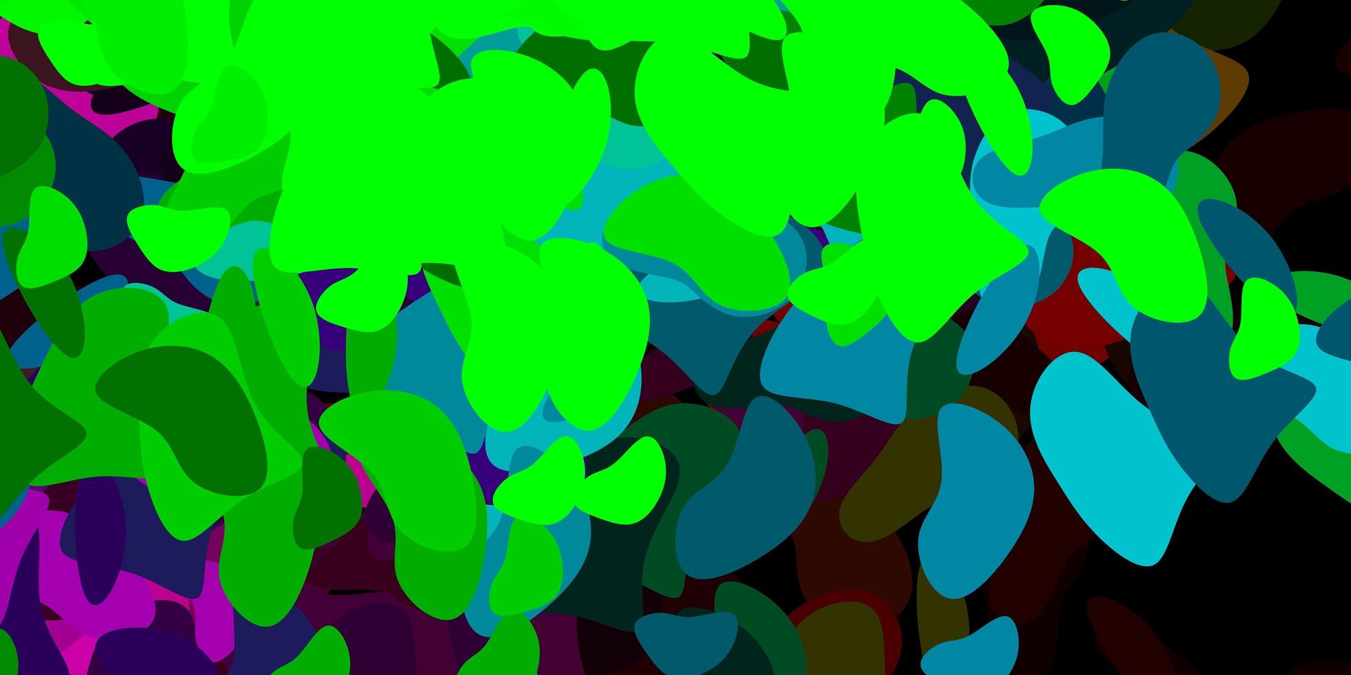 ljusrosa, gröna vektormall med abstrakta former. vektor