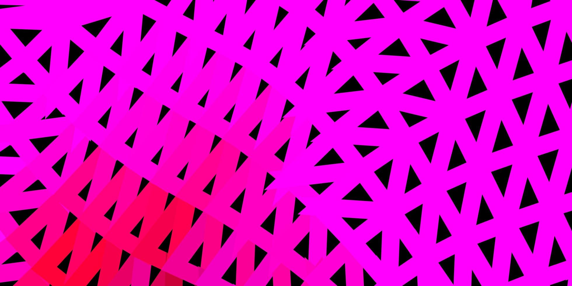mörk lila, rosa vektor abstrakt triangel bakgrund.