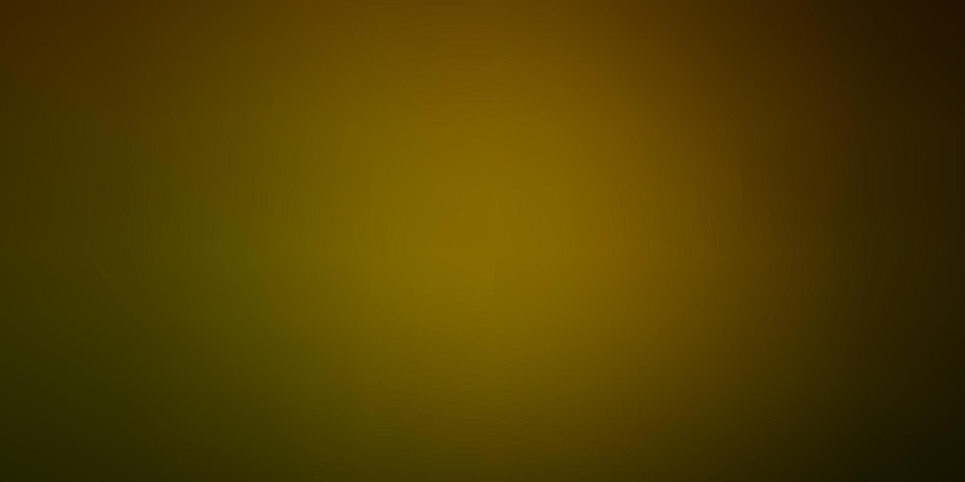 modernes unscharfes Layout des dunkelgrünen gelben Vektors. vektor