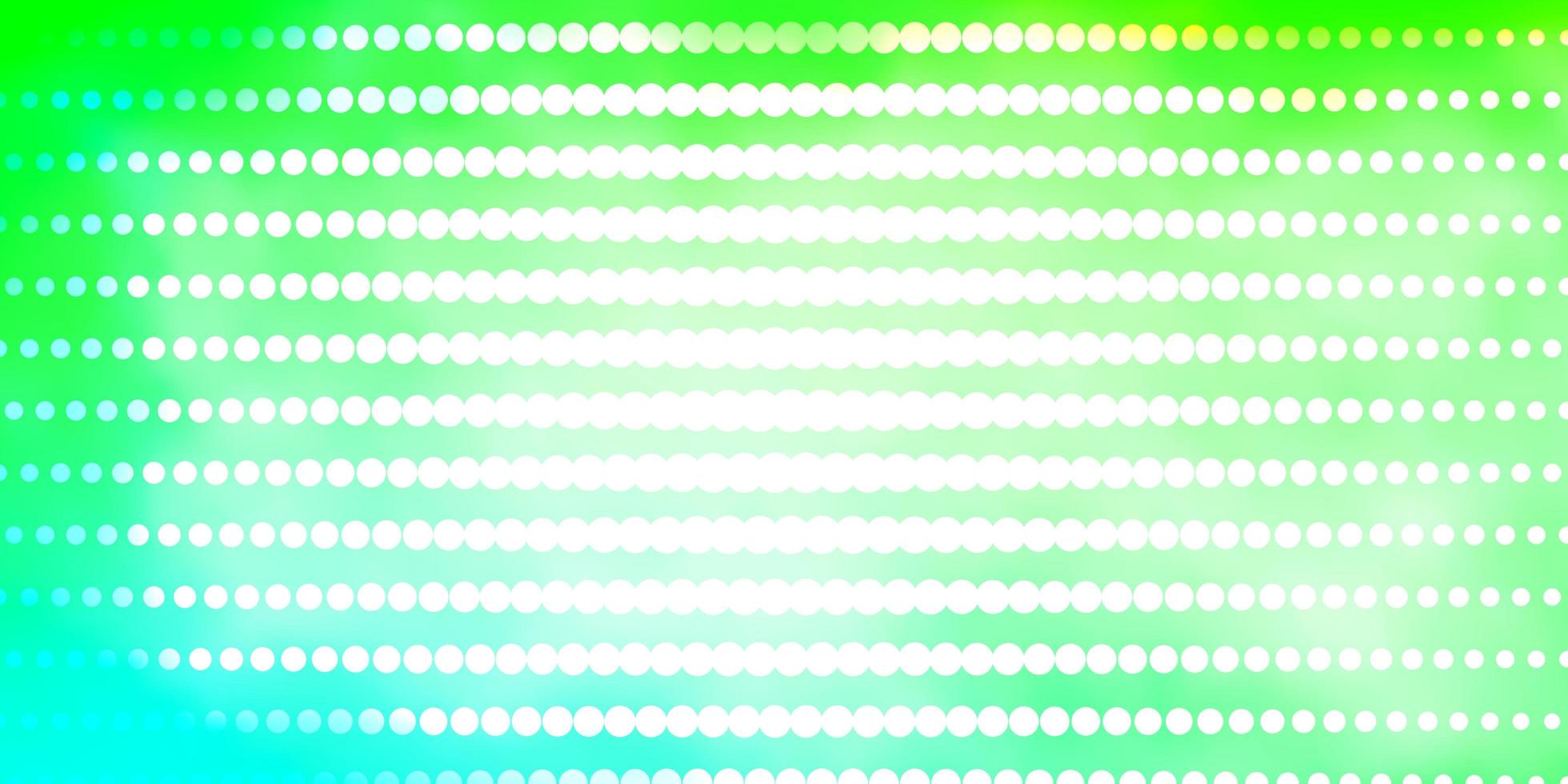 hellgrünes Vektorlayout mit Kreisen. vektor