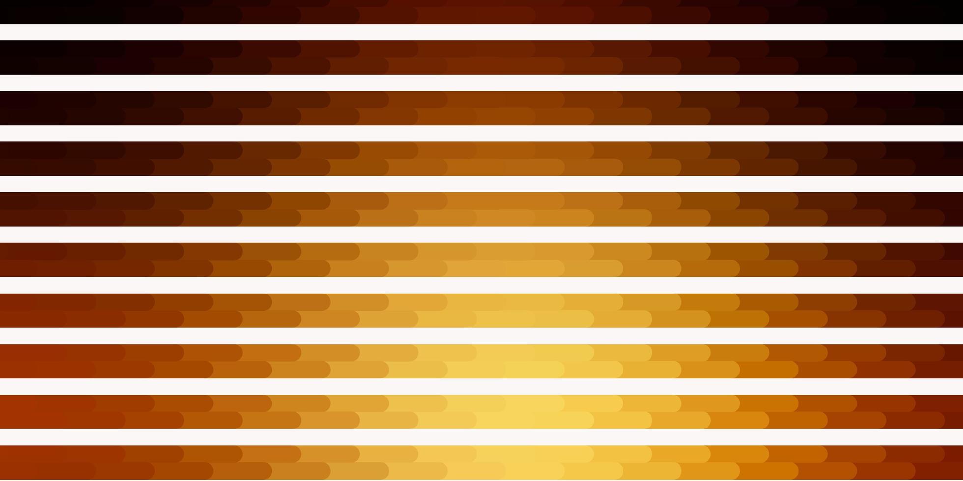 mörk gul vektor bakgrund med linjer.