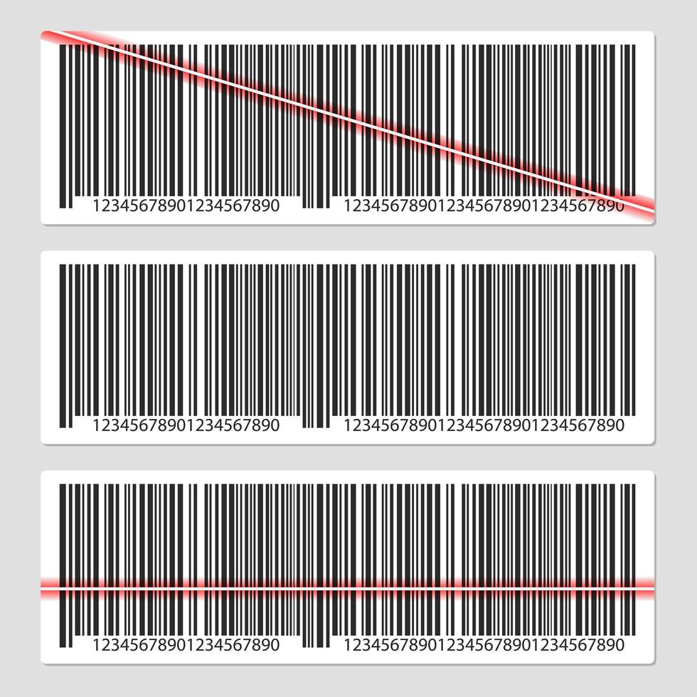 Barcode-Vektor-Design-Illustration lokalisiert auf grauem Hintergrund vektor