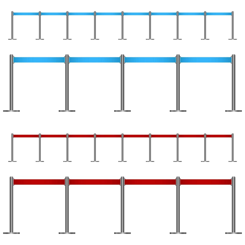 Flughafen Zaun Vektor Design Illustration lokalisiert auf weißem Hintergrund