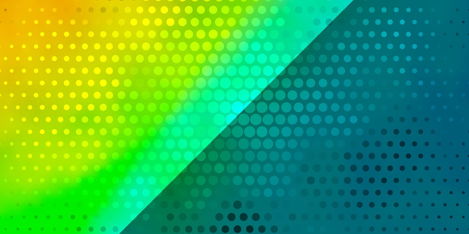 ljusblå, gul vektorbakgrund med cirklar. vektor