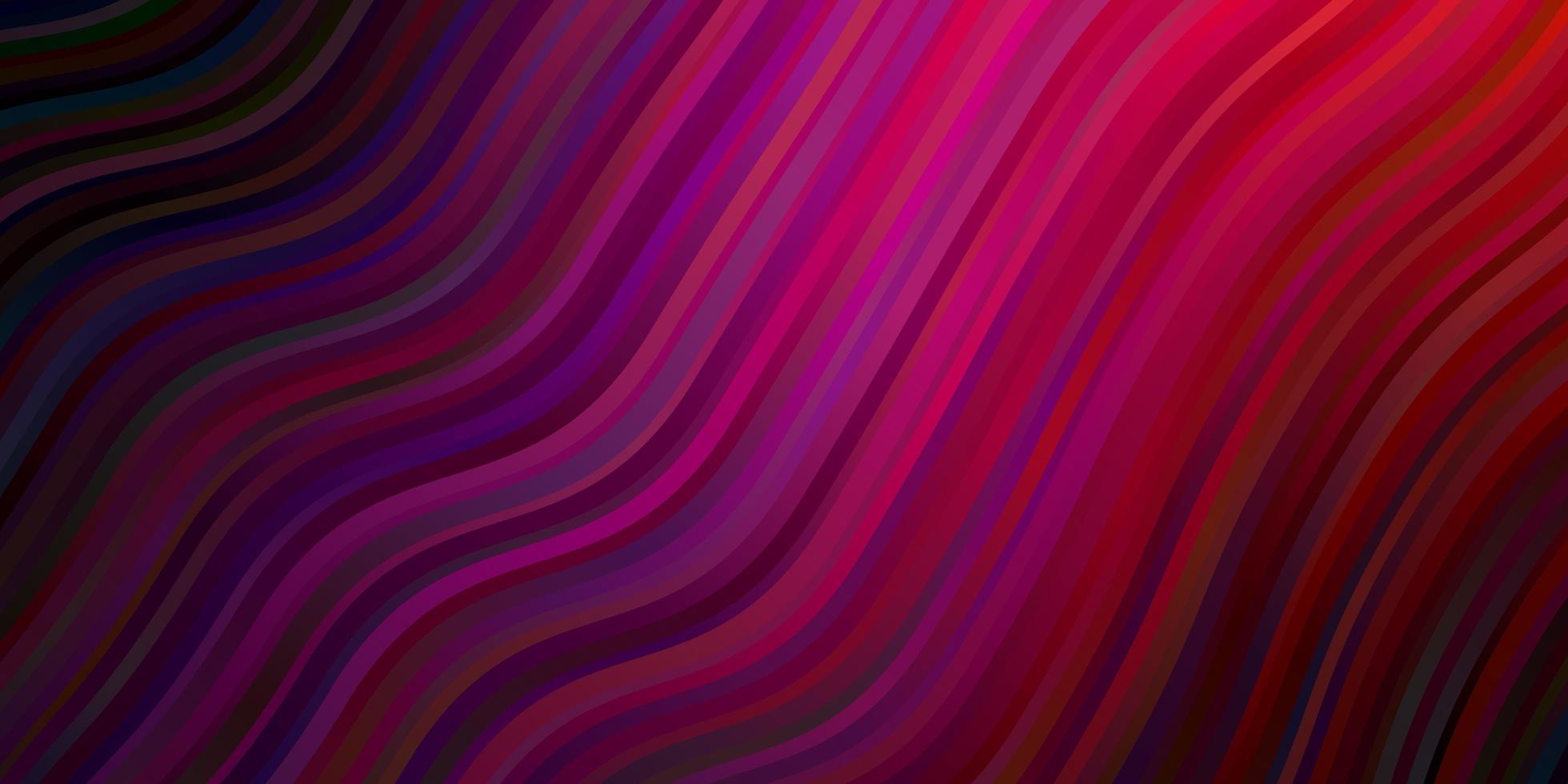 dunkelviolette, rosa Vektortextur mit Kurven. vektor