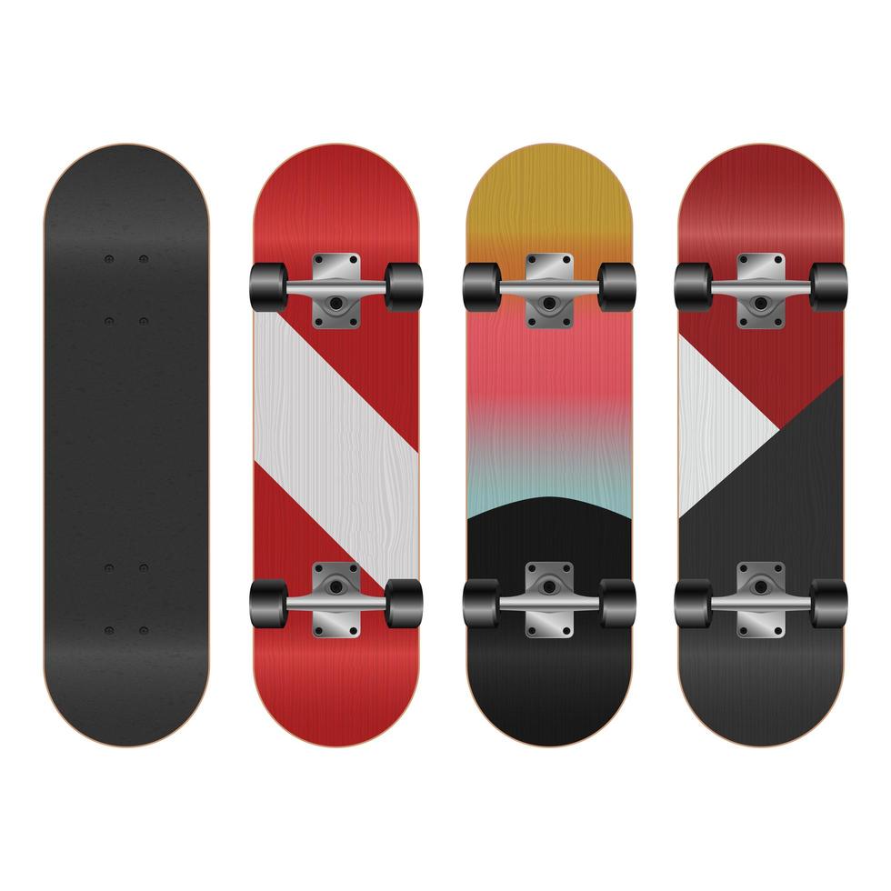 skateboard vektor design illustration isolerad på vit bakgrund