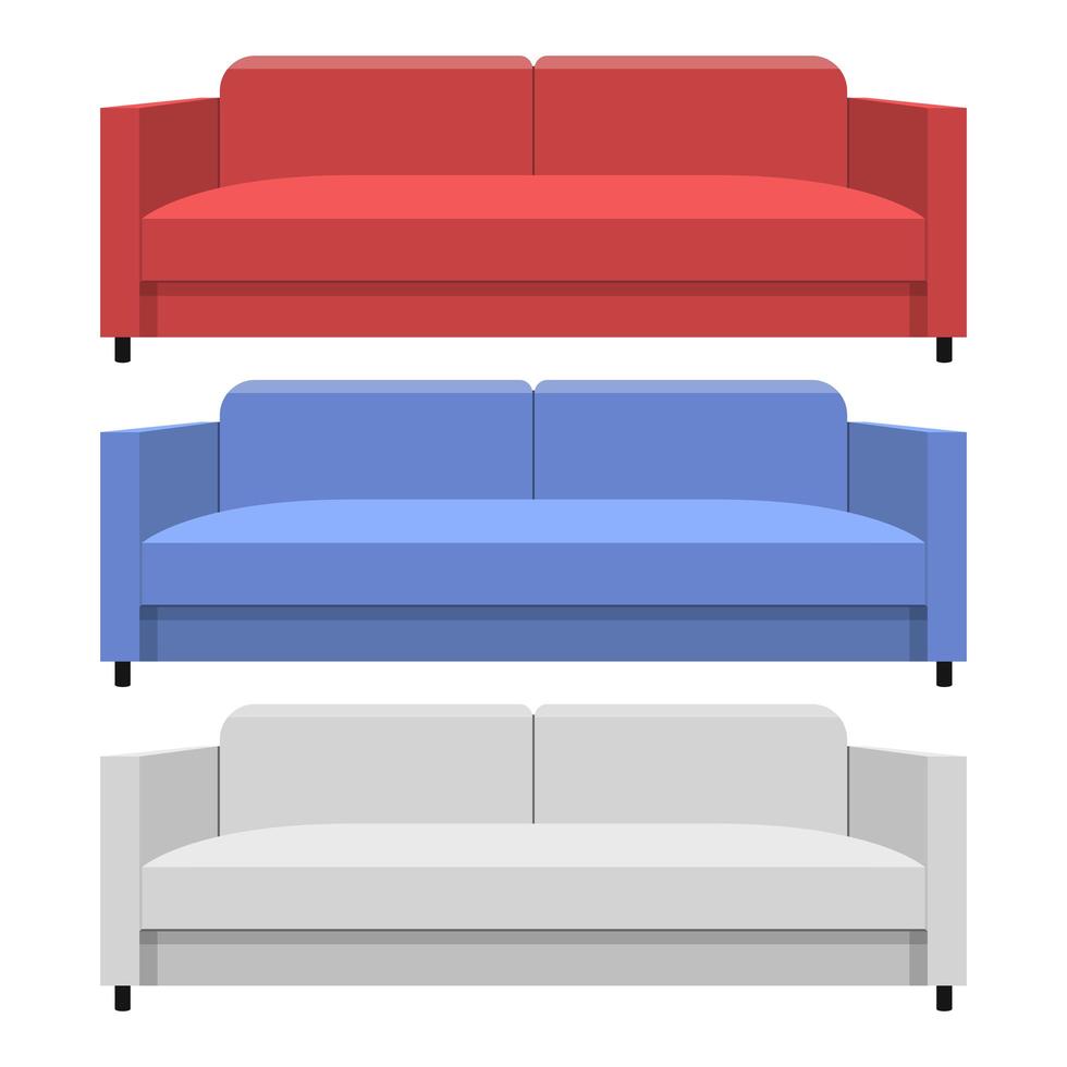 soffa vektor design illustration isolerade på vit bakgrund