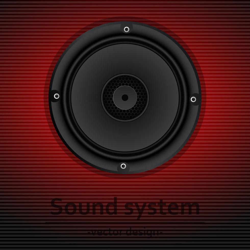 ljud högtalare vektor design illustration