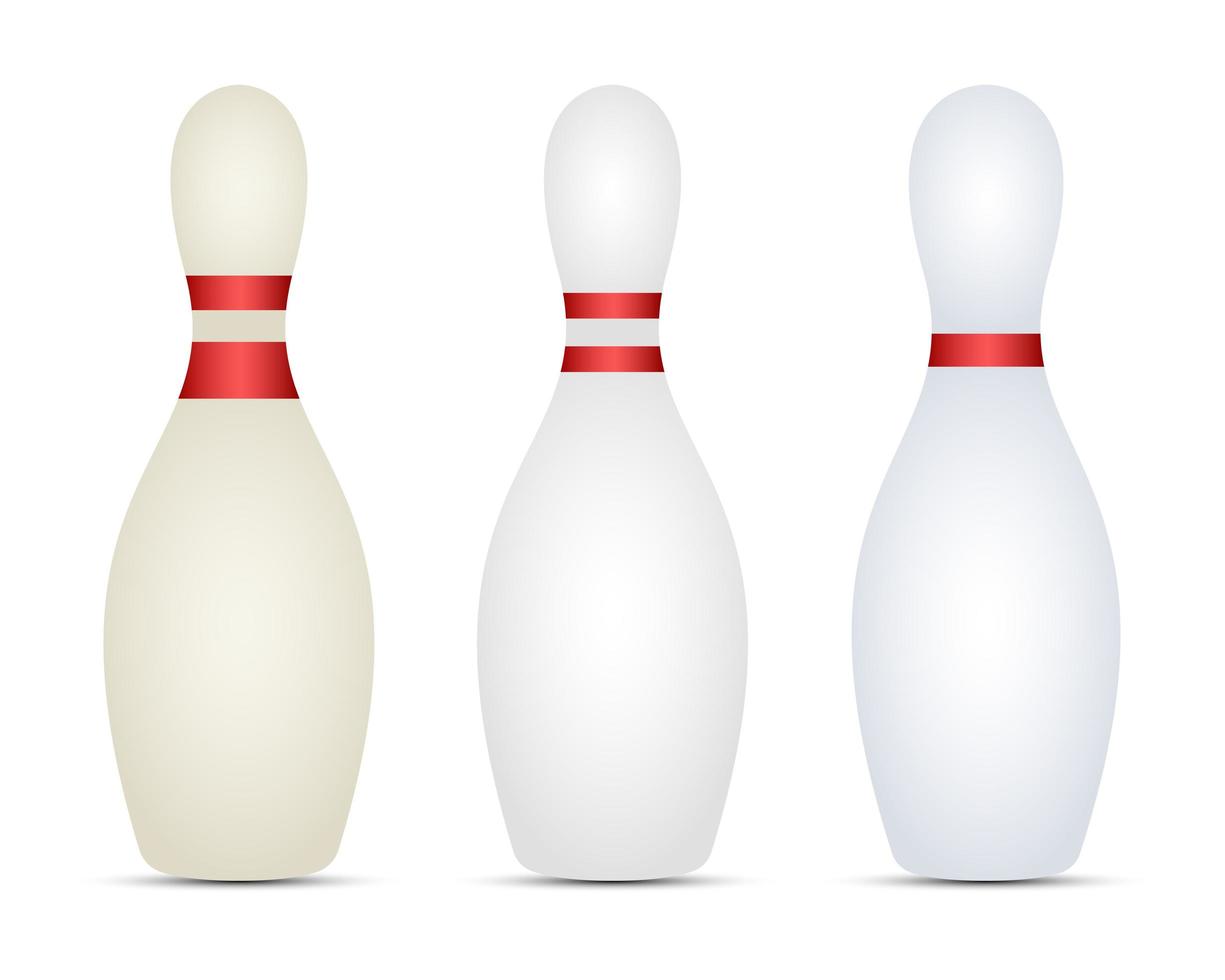 bowling set vektor design illustration isolerad på vit bakgrund