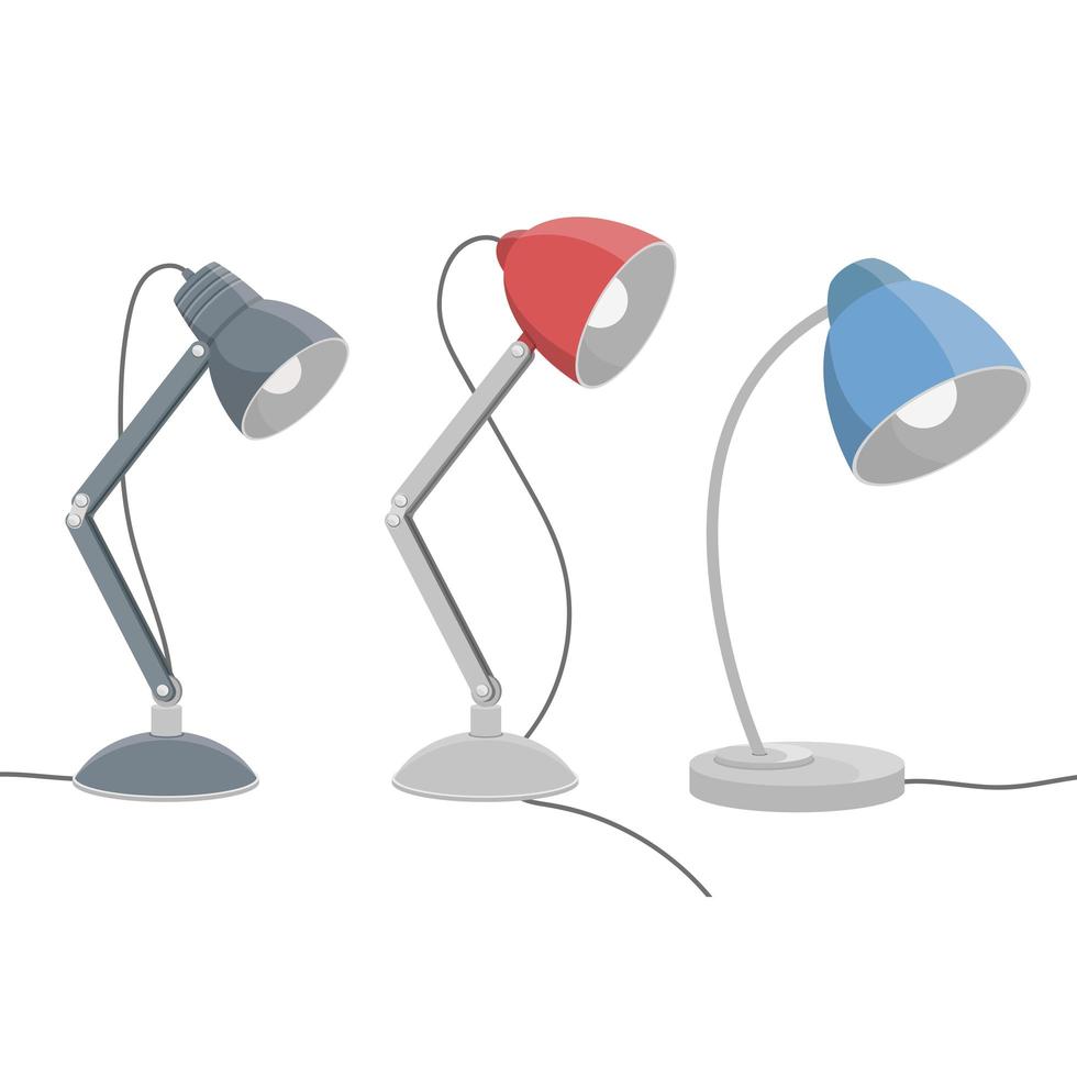 bordslampa vektor design illustration isolerad på vit bakgrund