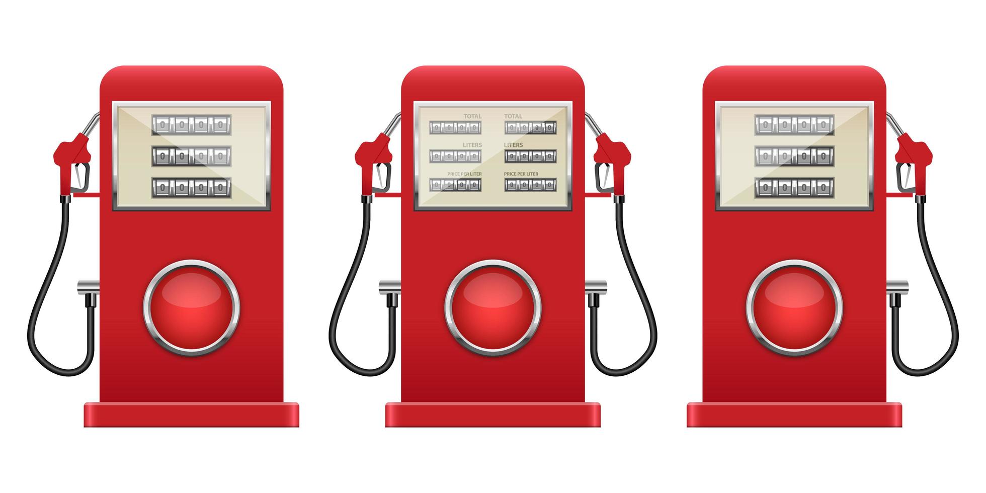 Gaspumpenvektorentwurfsillustration lokalisiert auf Hintergrund vektor