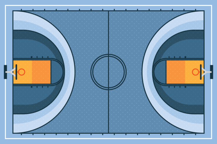 Basketplan vektor