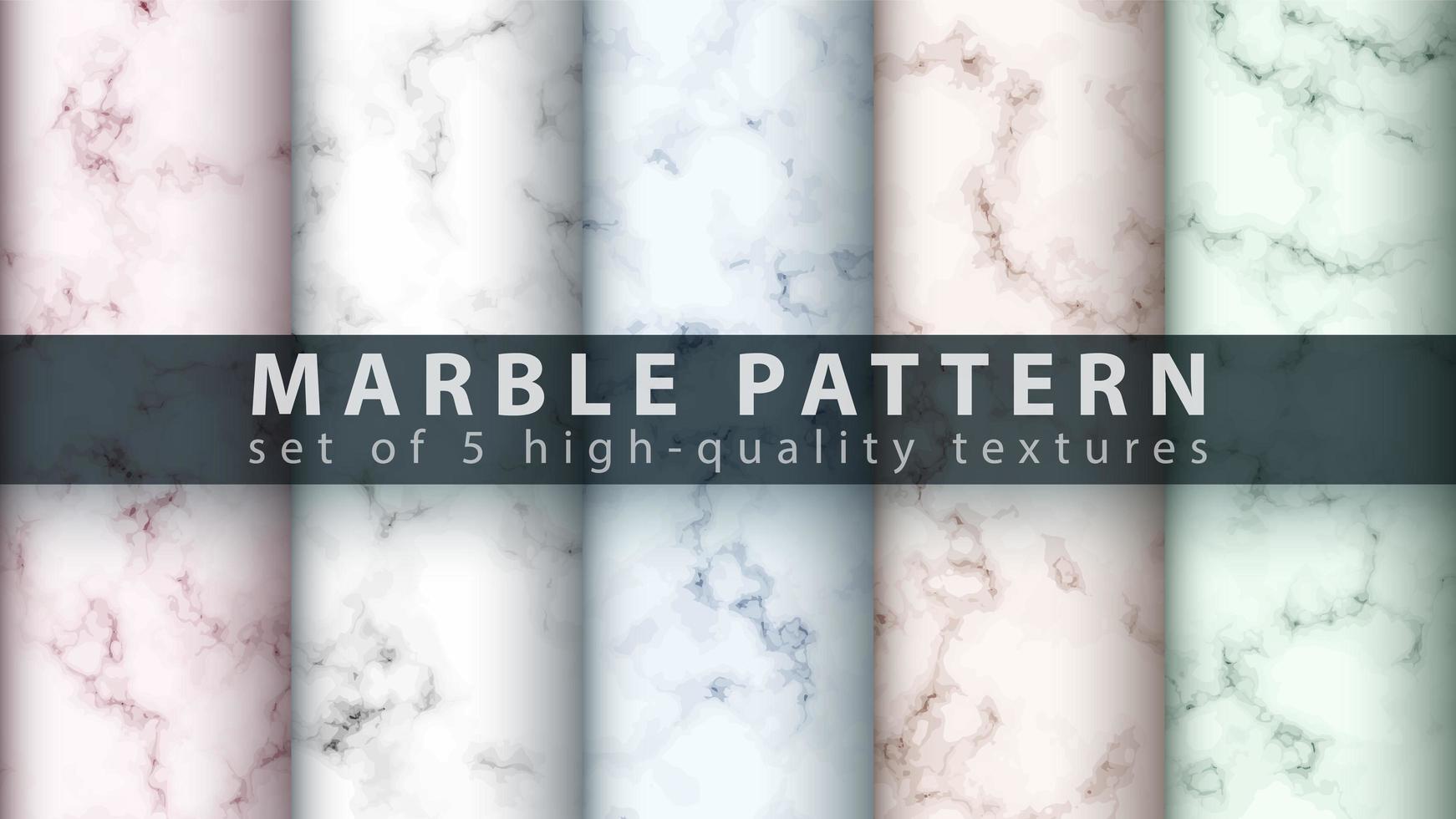 marmor textur mönster bakgrund set vektor