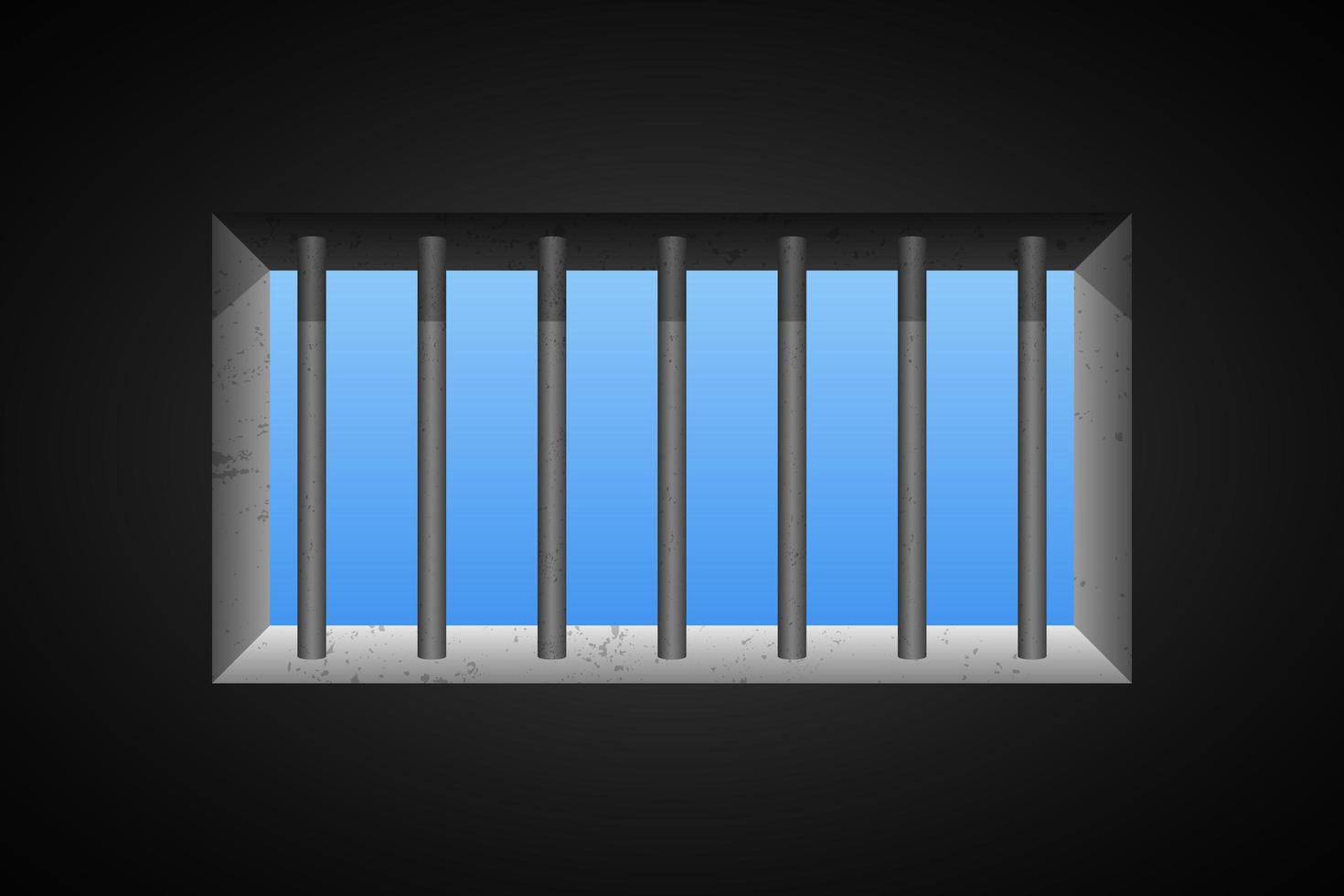 fängelse fönster vektor design illustration