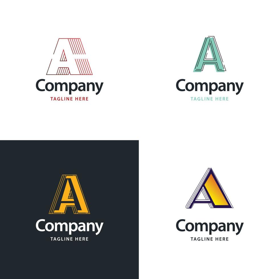 Schreiben Sie ein großes Logo-Pack-Design kreatives modernes Logo-Design für Ihr Unternehmen vektor