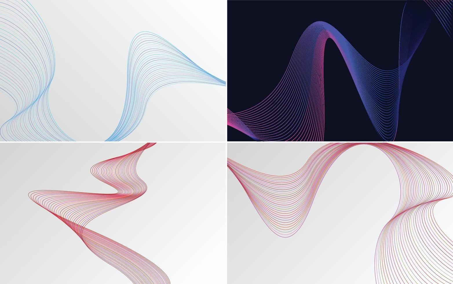 Sammlung von geometrischen Mustern mit minimalen Linien vektor