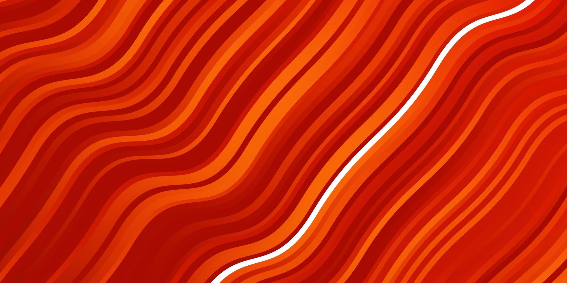 ljusröd vektorbakgrund med böjda linjer. vektor