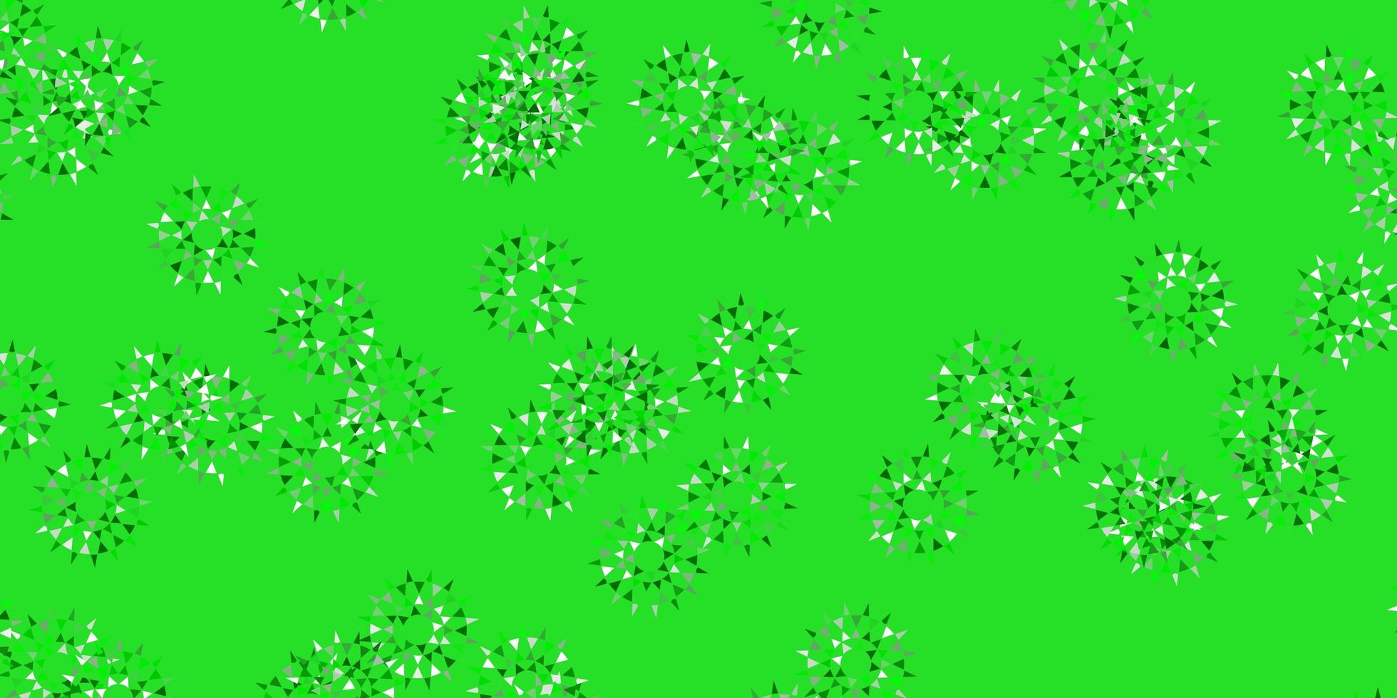 natürliches Layout des hellgrünen Vektors mit Blumen. vektor