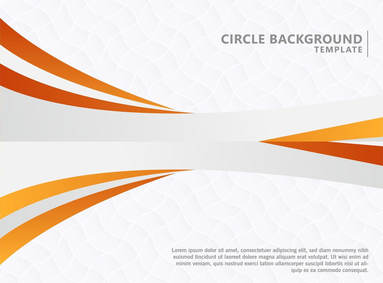 abstrakt orange våg bakgrund mall vektor