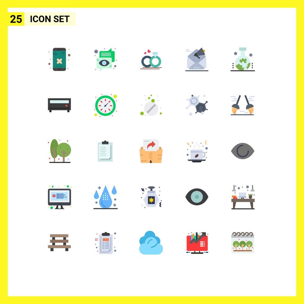 packa av 25 modern platt färger tecken och symboler för webb skriva ut media sådan som befordran e-post Tal kampanj kärlek redigerbar vektor design element